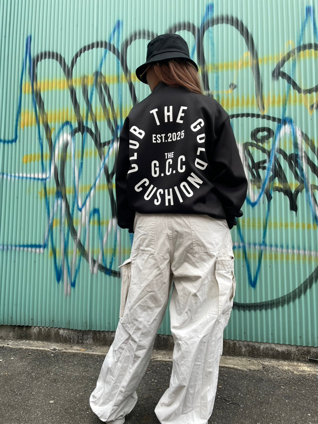 "THE CIRCLE" MOCK NECK L/S(BLACK)