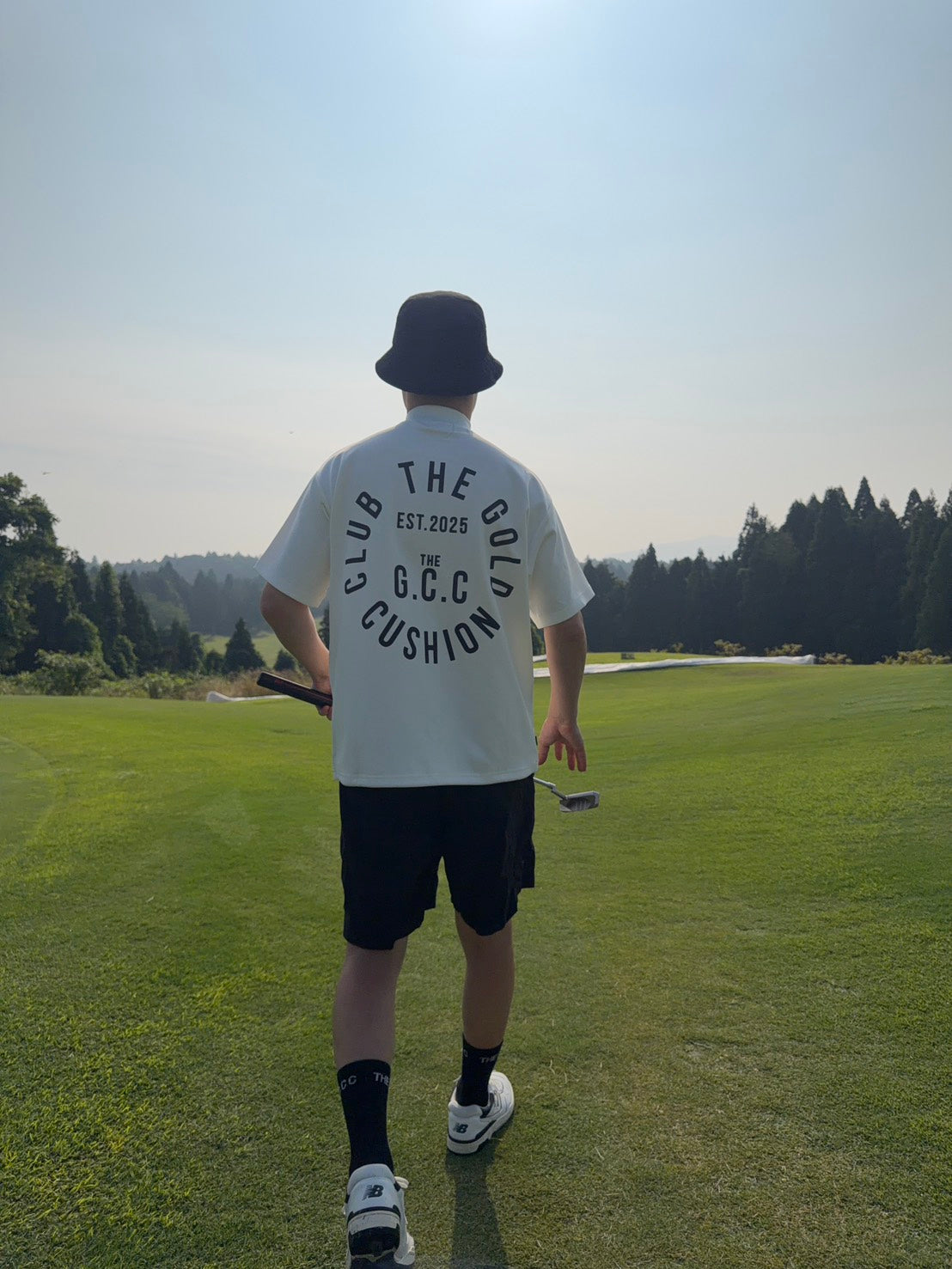"THE CIRCLE" MOCK NECK S/S【WHITE】