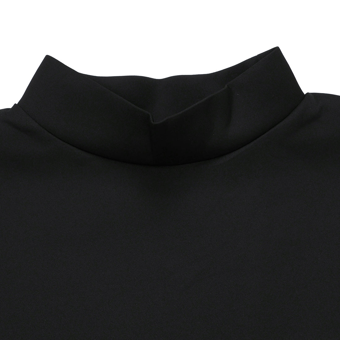 "THE CIRCLE" MOCK NECK S/S【BLACK】