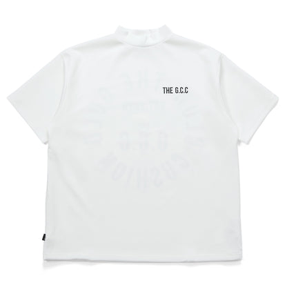 "THE CIRCLE" MOCK NECK S/S【WHITE】