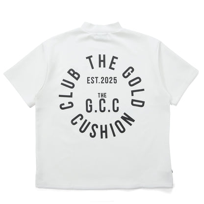 "THE CIRCLE" MOCK NECK S/S【WHITE】
