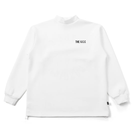 "THE CIRCLE" MOCK NECK L/S(WHITE)